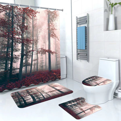 4 in 1 Bathroom woolen mats