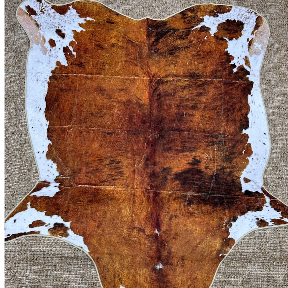 Cowhide Printed Area Rug 140x160cm