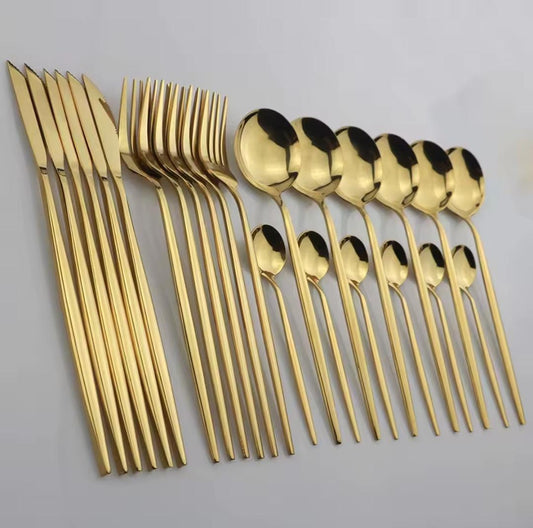 Gold Cutlery Set 