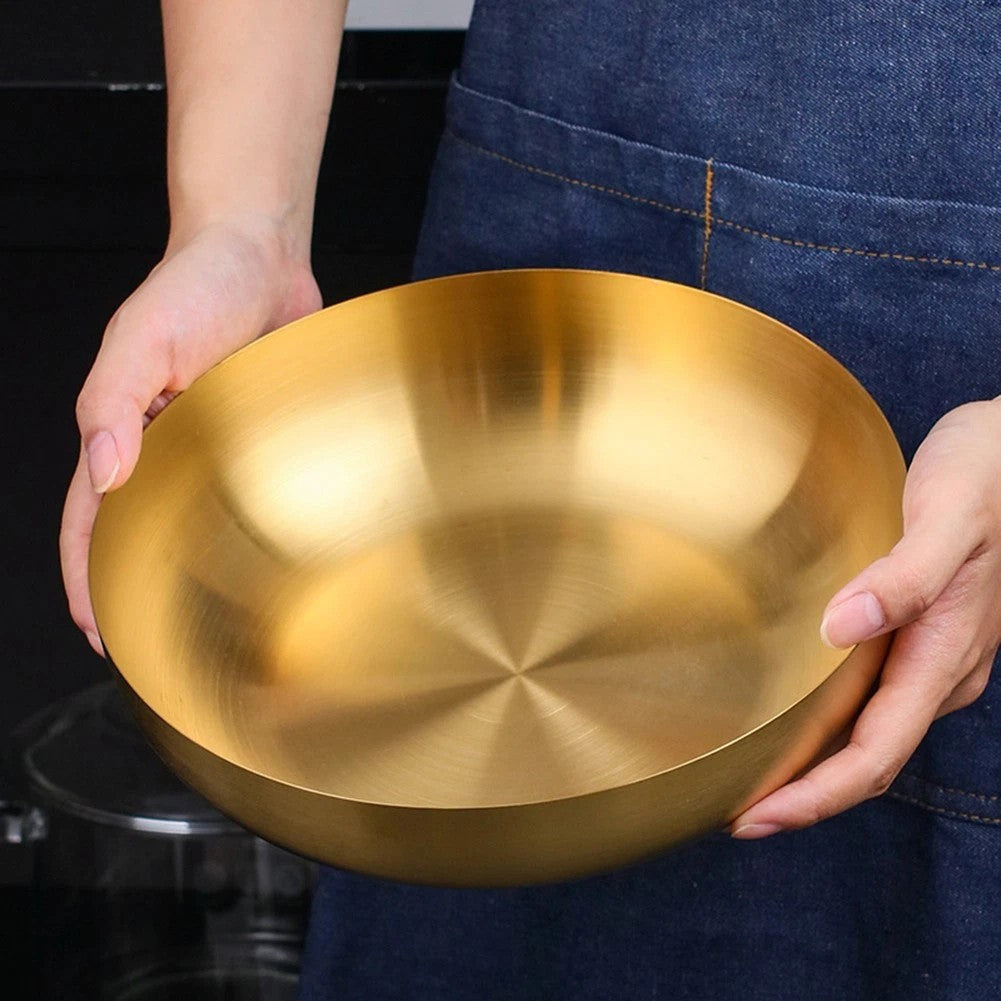 3 Litre Gold Stainless Steel Serving Bowl