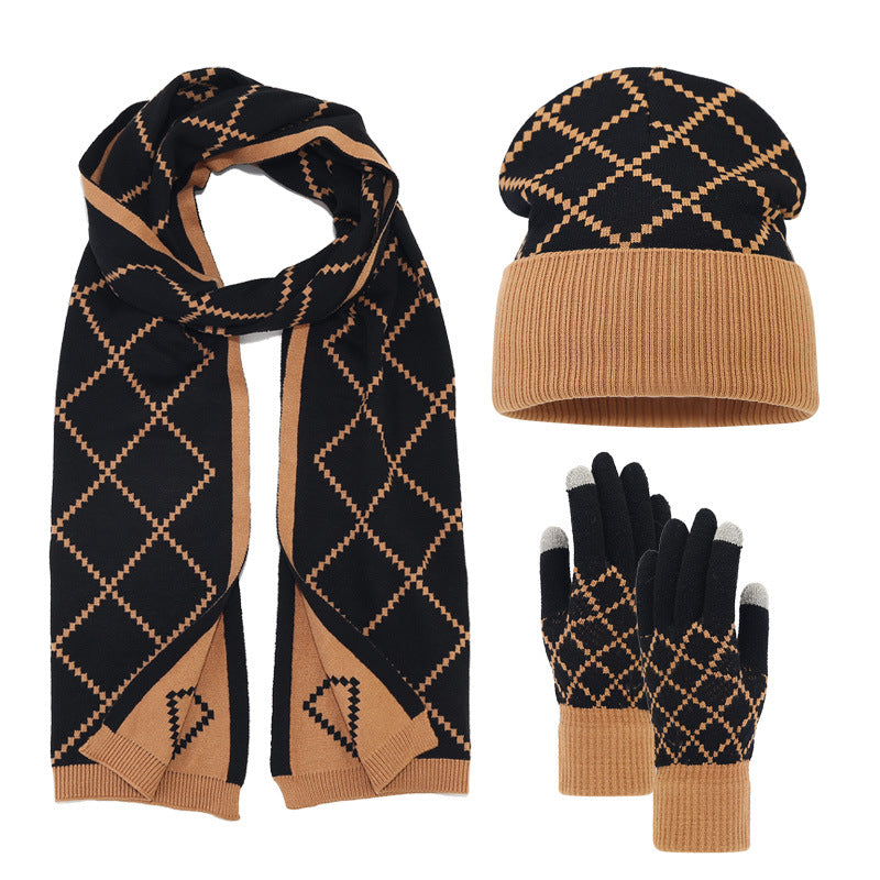 3 in 1 warm winter scarf marvin gloves