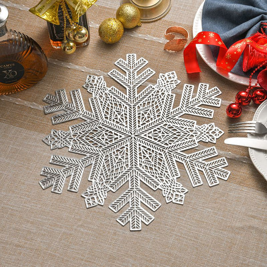 6 Pc silver place mats