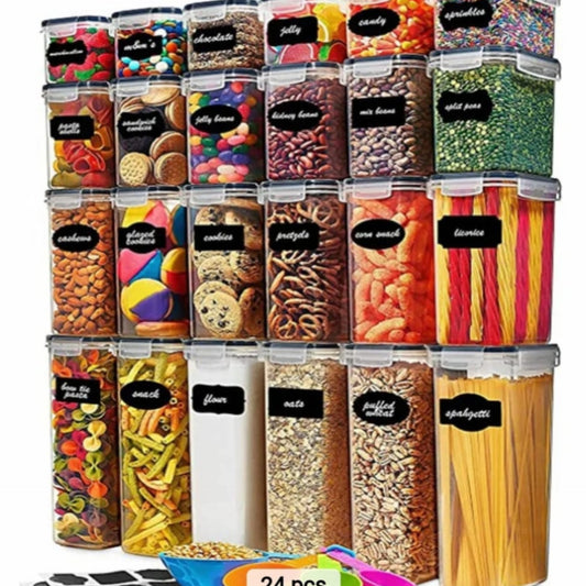 24Pc Food storage containers