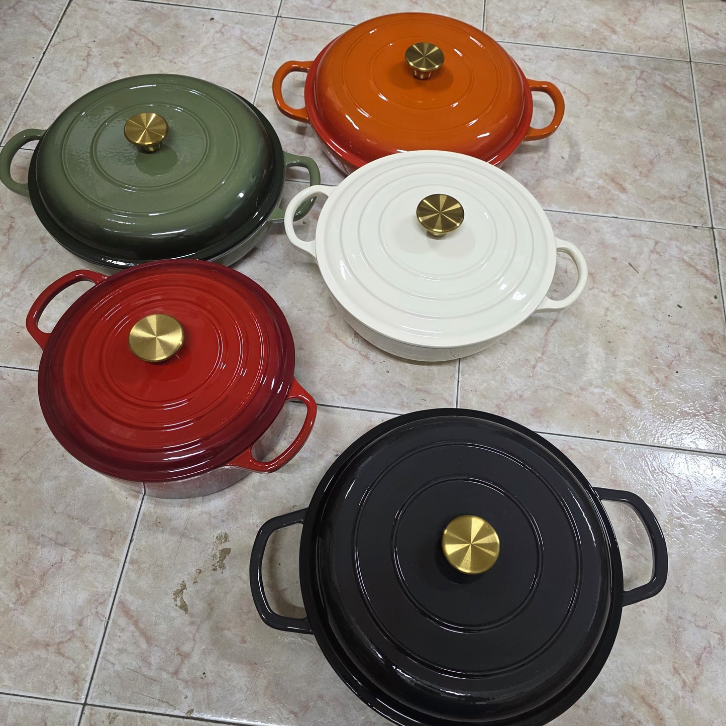 Enamel cast iron pots BlackNov