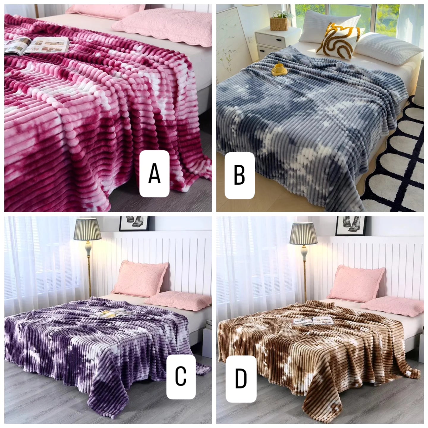 Velvet fleece blanket