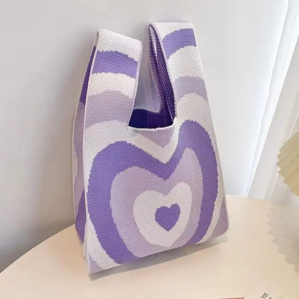 Knitted women wrist bags