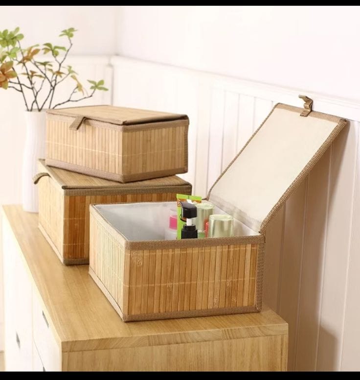3Pc storage baskets