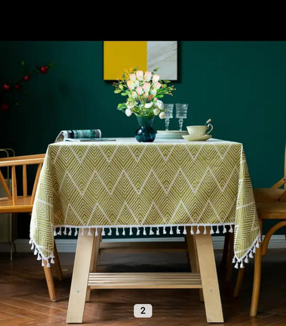 Linen table cloth