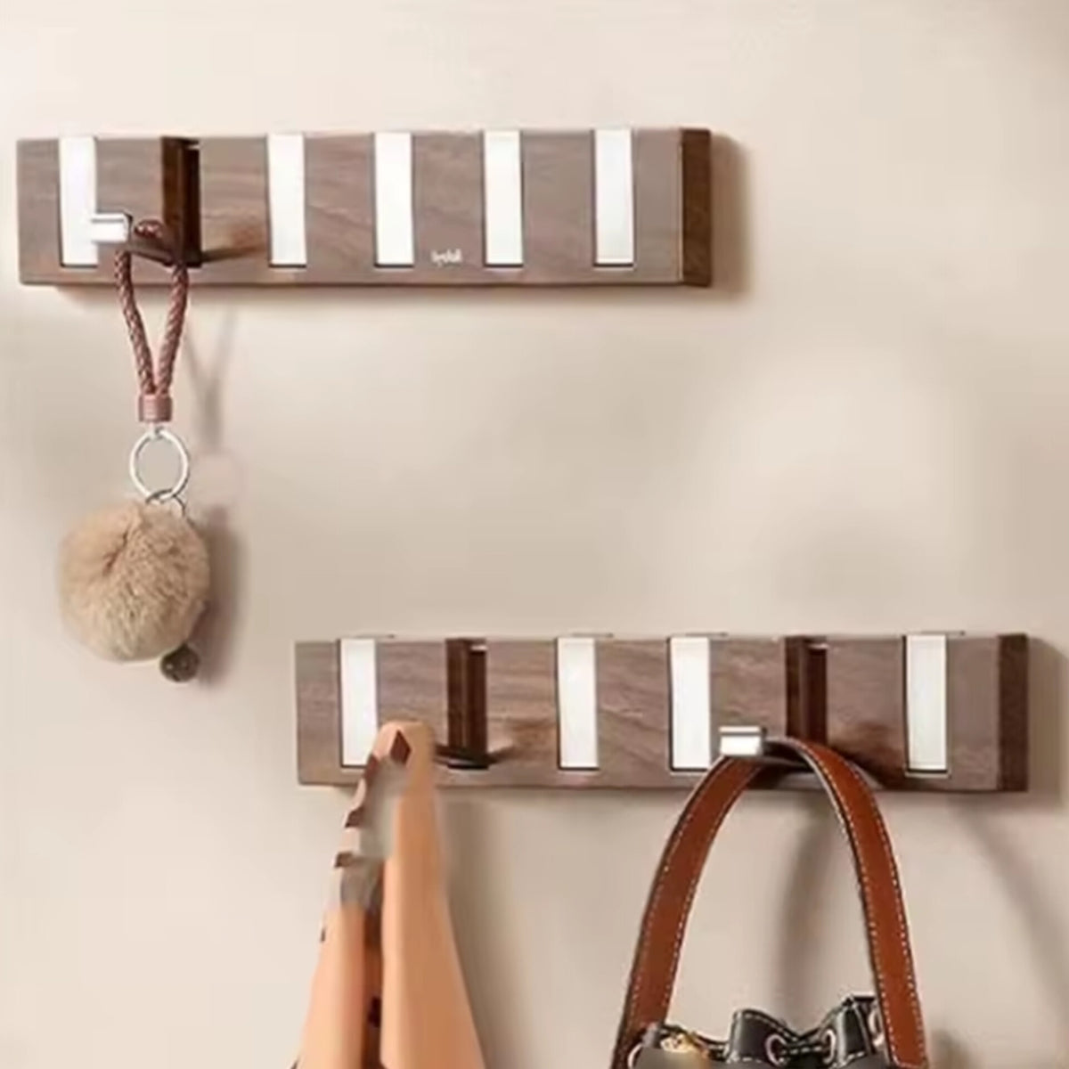 20 Inch Hook Rack Wall Mounted Wooden Hook Rack – GEM HOME