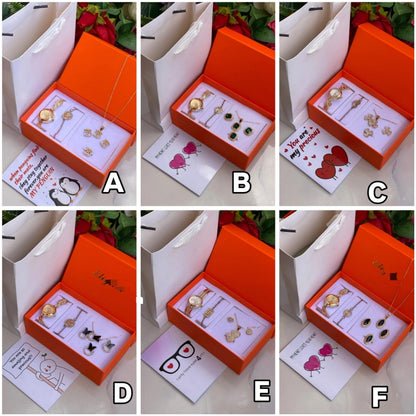 Ladies Jewelry and Watch Gift Set