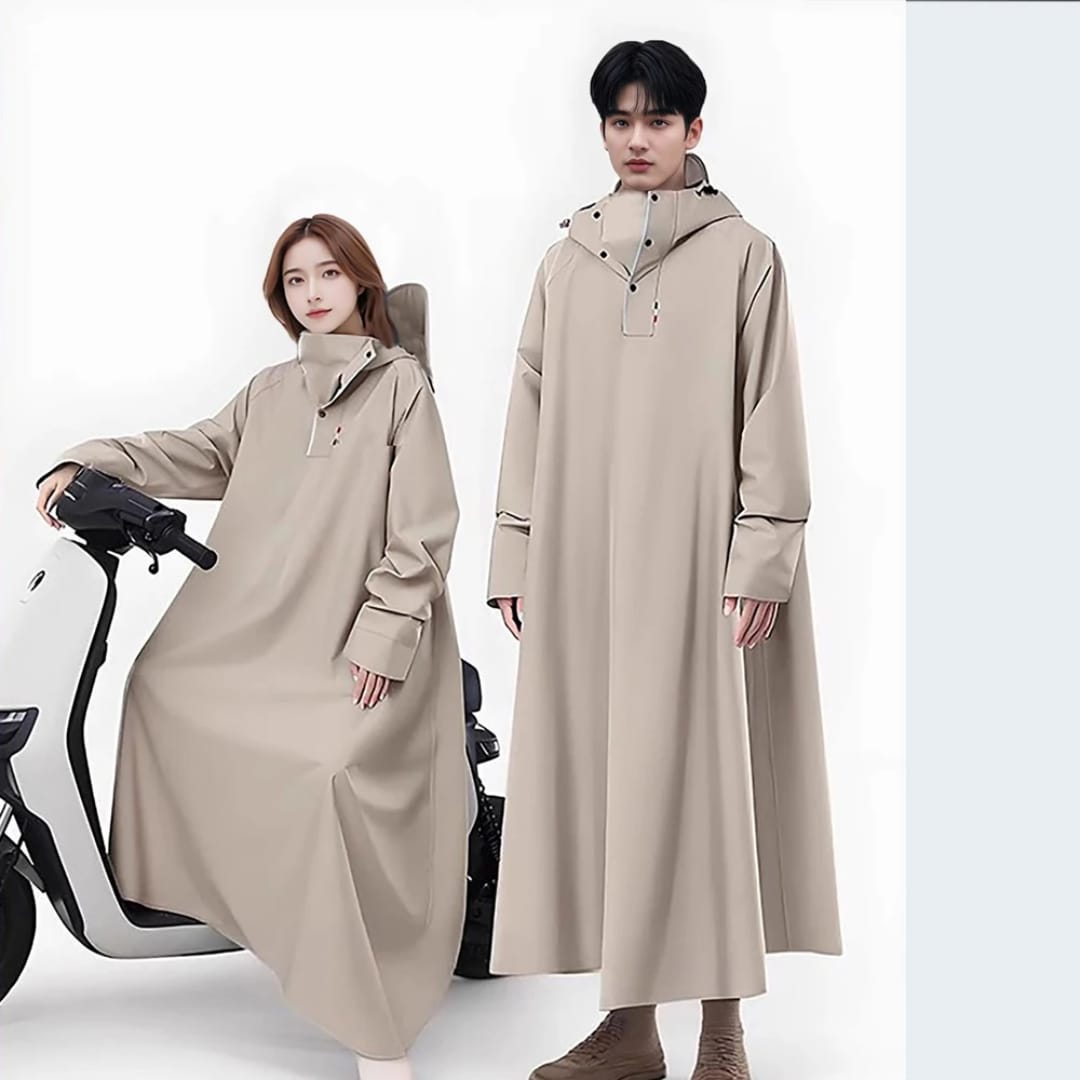 Full Length Waterproof Hooded Raincoat