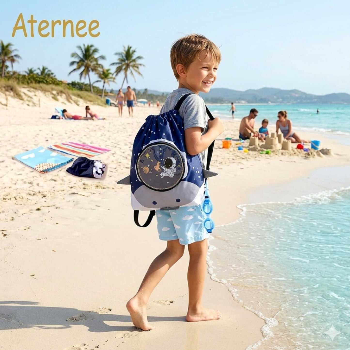 Drawstring Waterproof Swimming Bag/Toys Bag