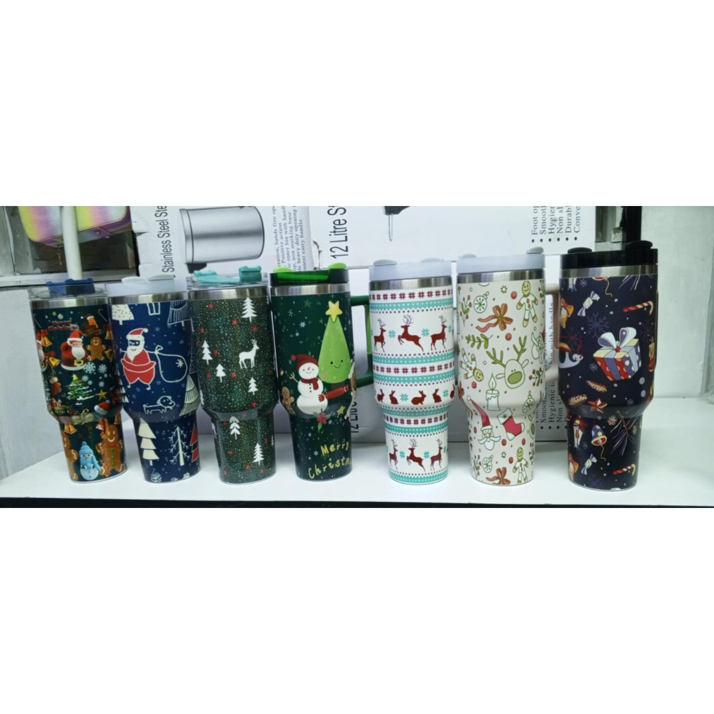 Christmas Themed Tumblers Mugs 