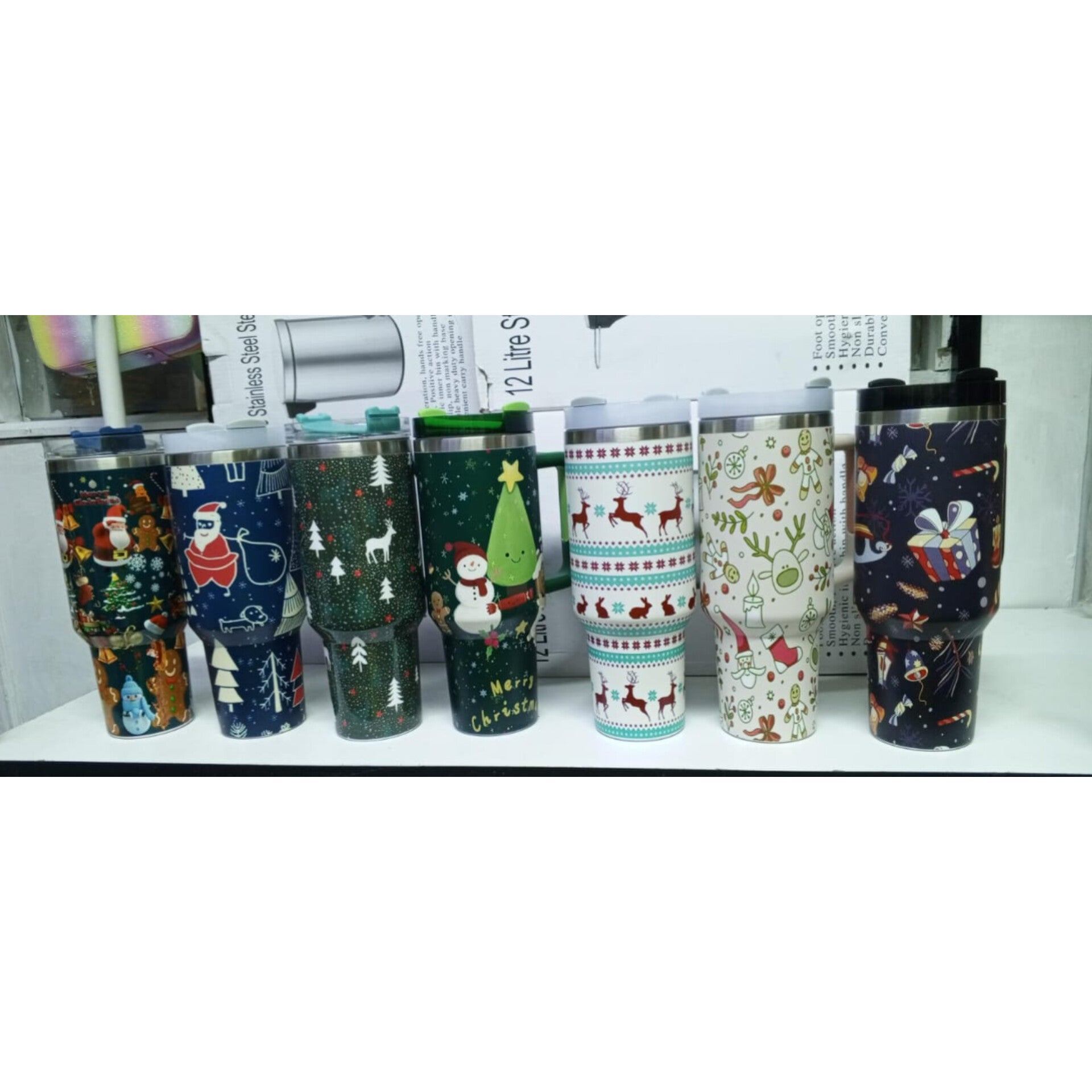 Christmas Themed Tumblers Mugs 