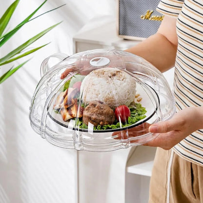Transparent Microwave Food Splatter Cover with Base Plate
