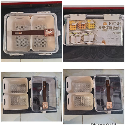 3 in 1 7L Acrylic Fridge container with removable container