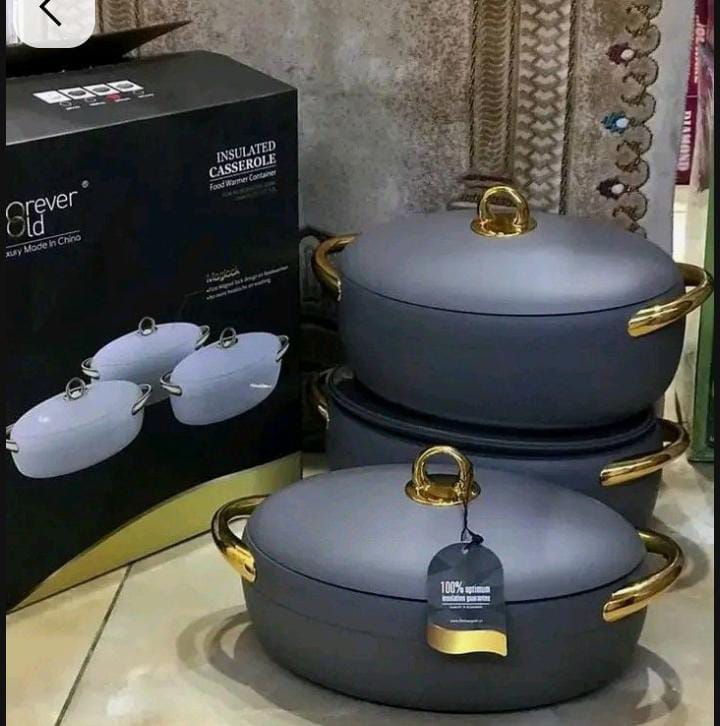 3Pc Insulated Hotpot Set