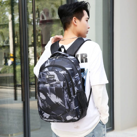 Schools Backpack With Geometric Pattern