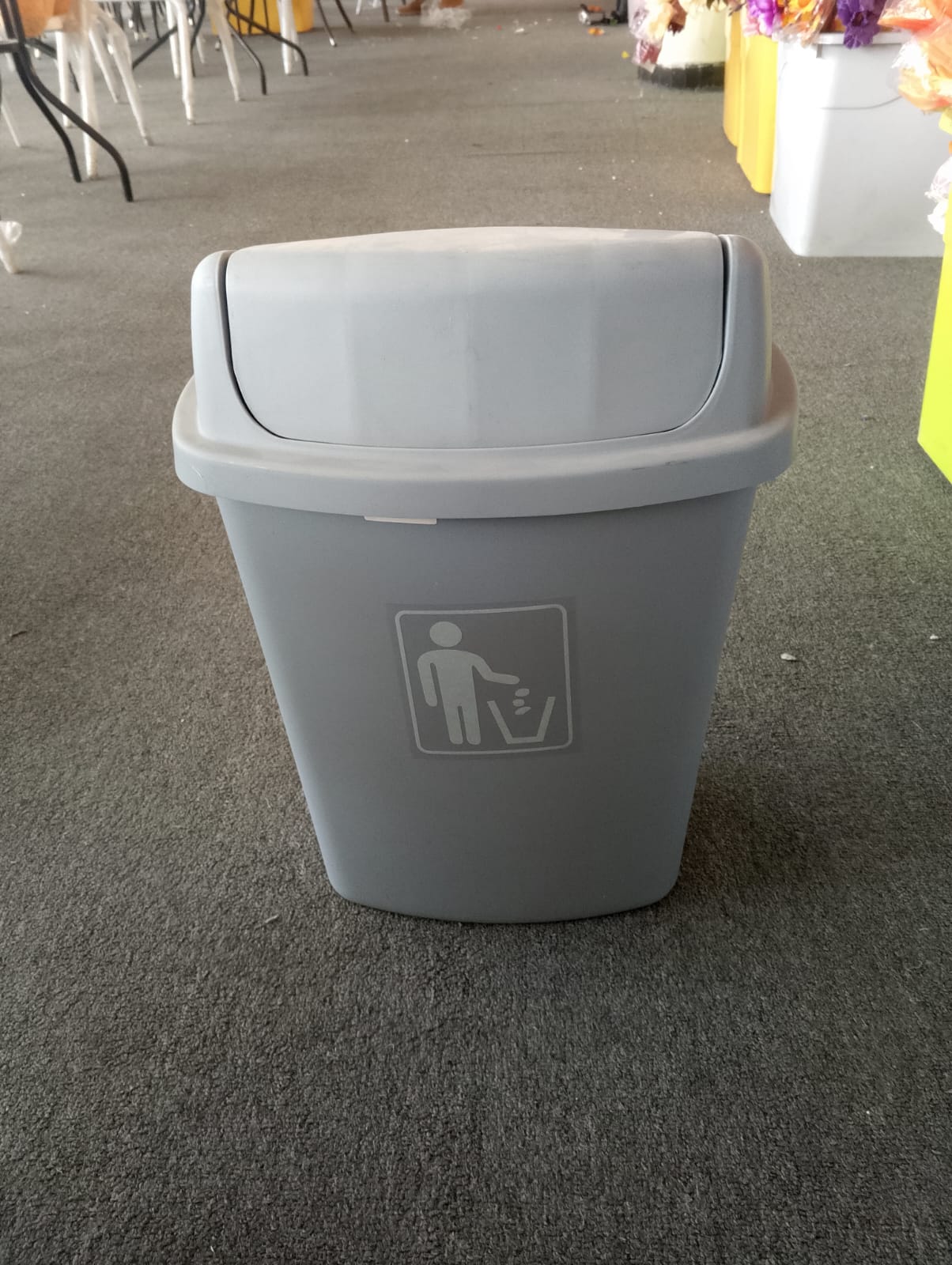 Plastic Swing Lid Waste Bin