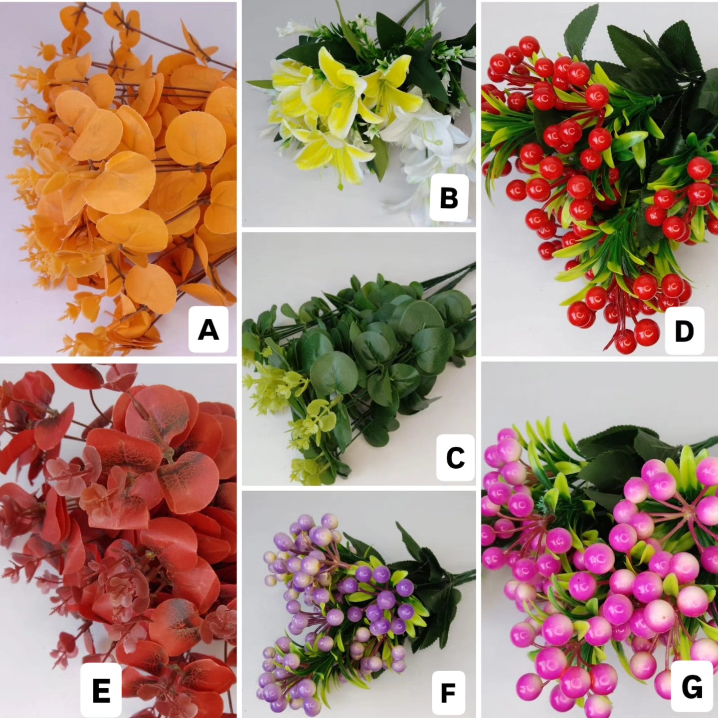 Big artificial flowers