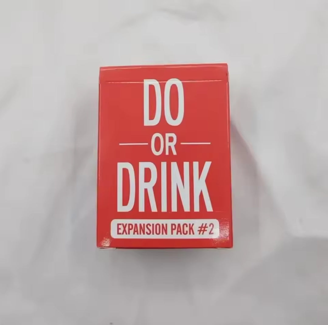 Do or drink cards expansion pack 2 party game cards