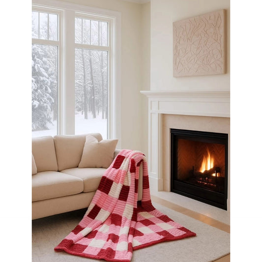 Fleece throw blanket