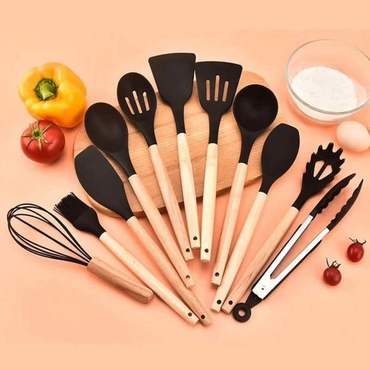 12Pcs silicone spoon set