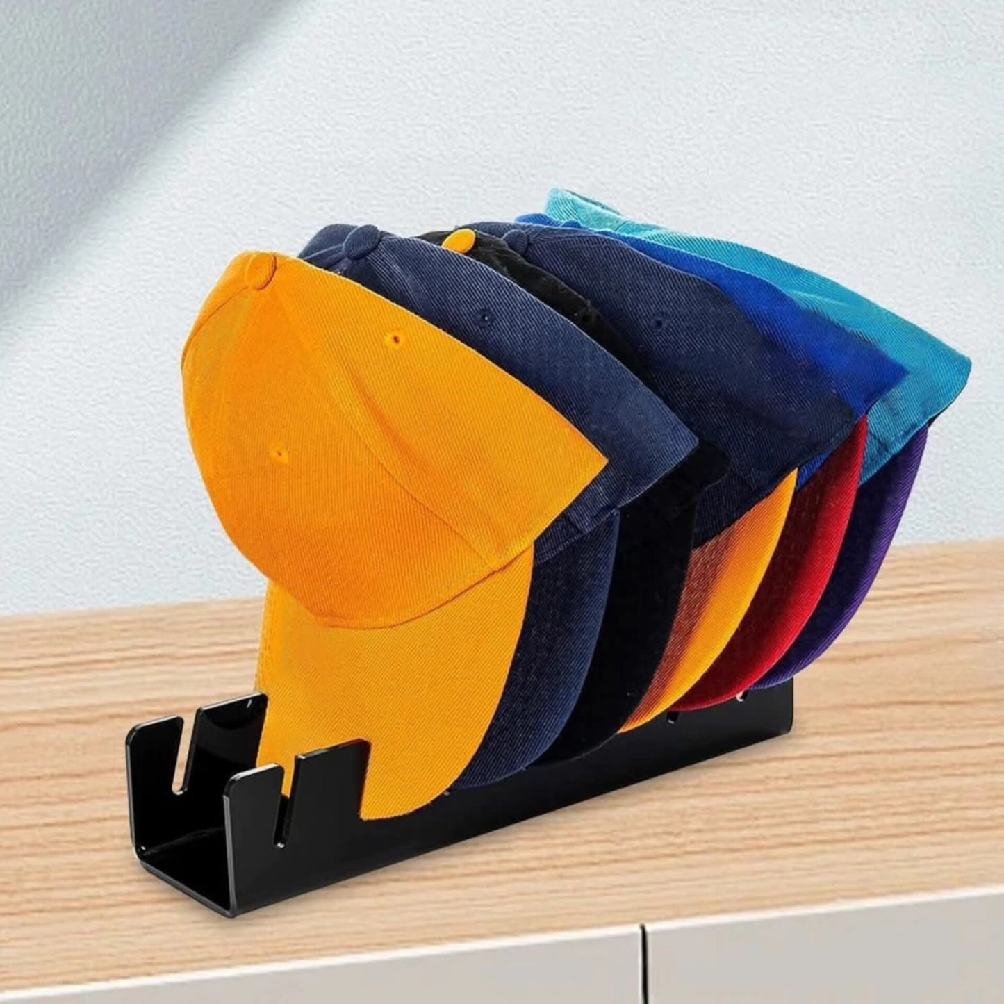 Baseball cap display rack