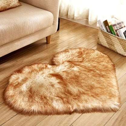 Love heart decorative rug