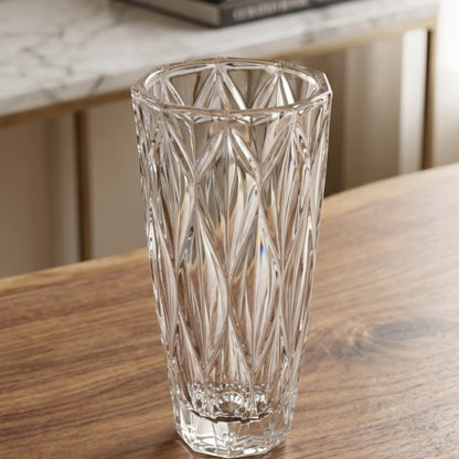 Heavy Wavy Glass Vase