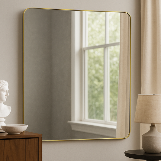Rectangular unbreakable mirror