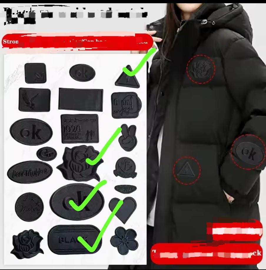 Iron on clothes repair patches