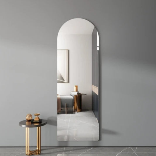 Semi Oval Acrylic Peel and Stick  Mirror