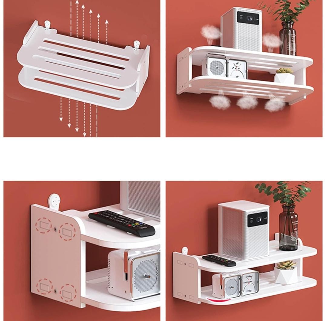 Wall mounted floating shelf