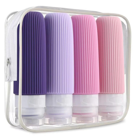 4pc 100 ml Travel silicone lotion bottle