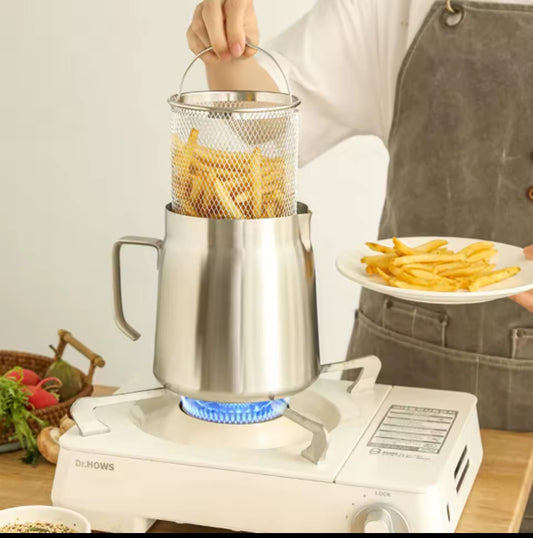 Stainless steel frying basket