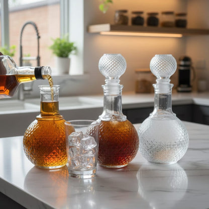 Round Glass decanter