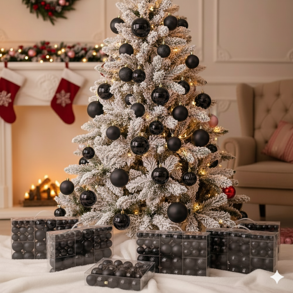 100 Christmas balls