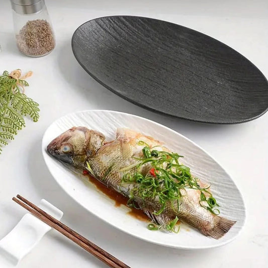 Ceramic Oval Fish Plate