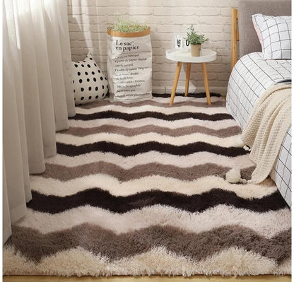 4*6 fluffy bedside carpets