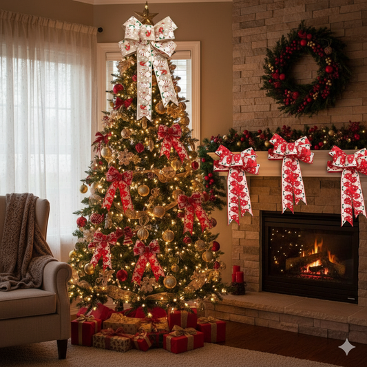 Christmas bowtie decor