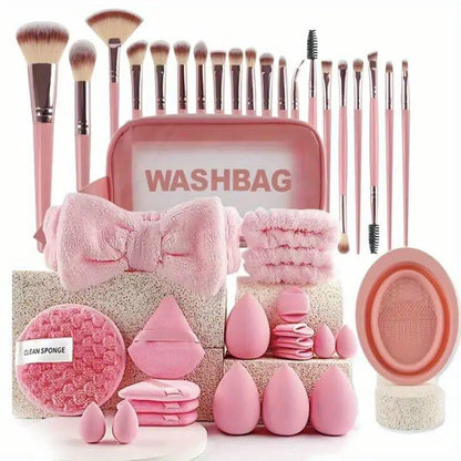 40 Pcs Professional Makeup Brush and Beauty Accessory Kit