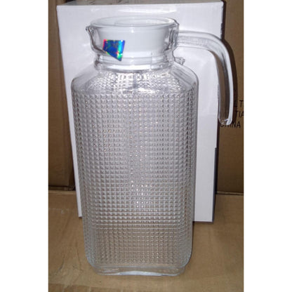 Dotted Glass Beverage Serving Jugs 1.8L  1.2L