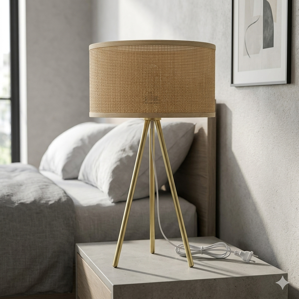 Rattan Table Lamp