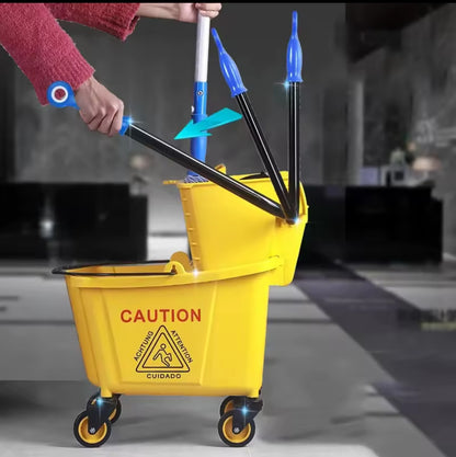 36L commercial mop bucket with wheels