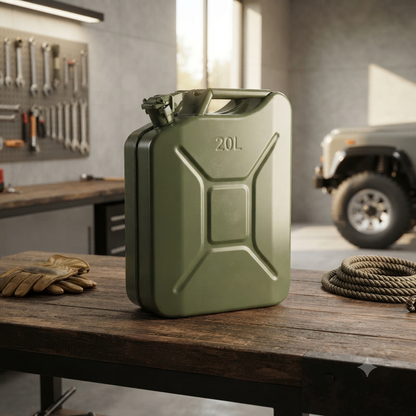 Metallic Fuel  Petrol Diesel  Jerrican with Pouring Spout