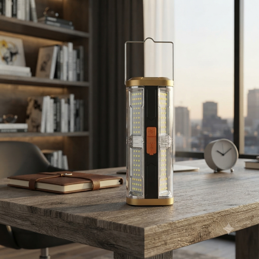Solar Powered Rechargeable Lamp
