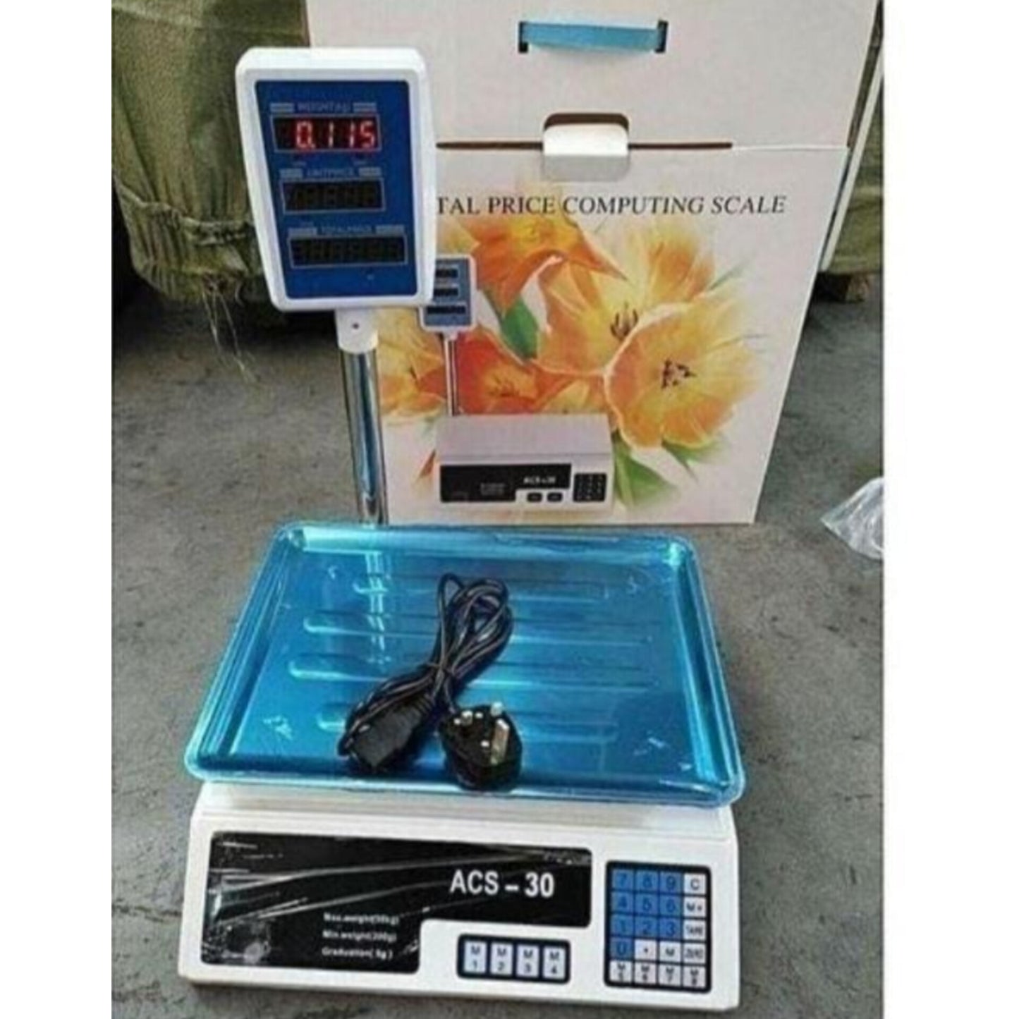 Acs30 digital weighing scale with arm