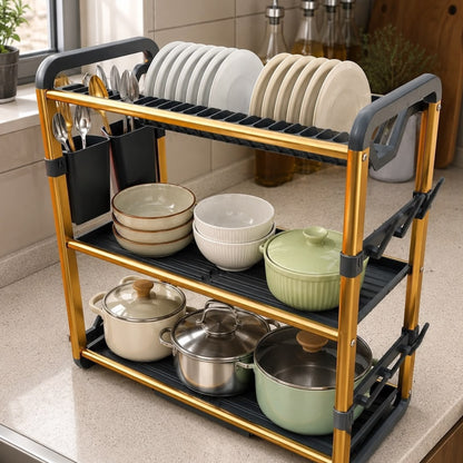 3Tier Aluminium Dish Drainer