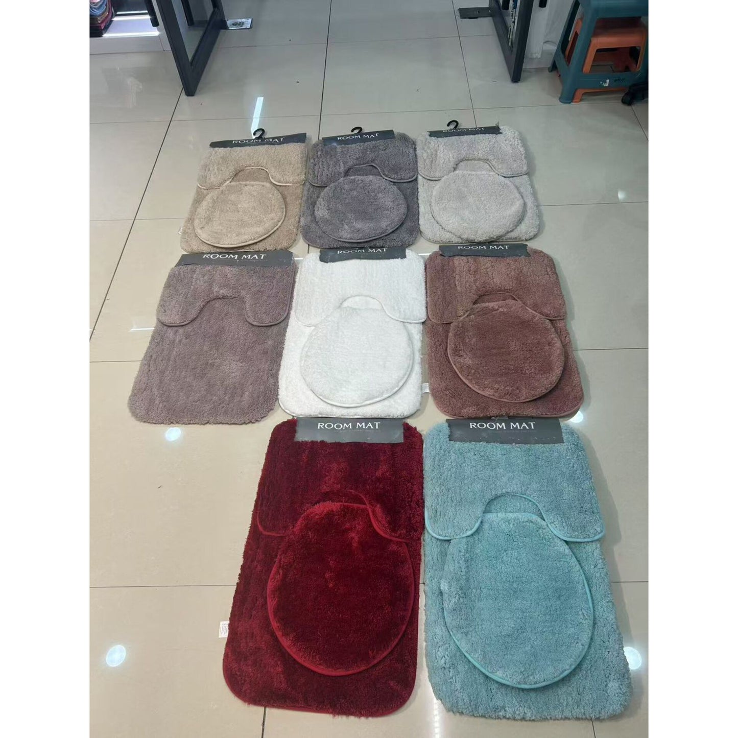Large 3 in 1 Toilet Bathroom Mats